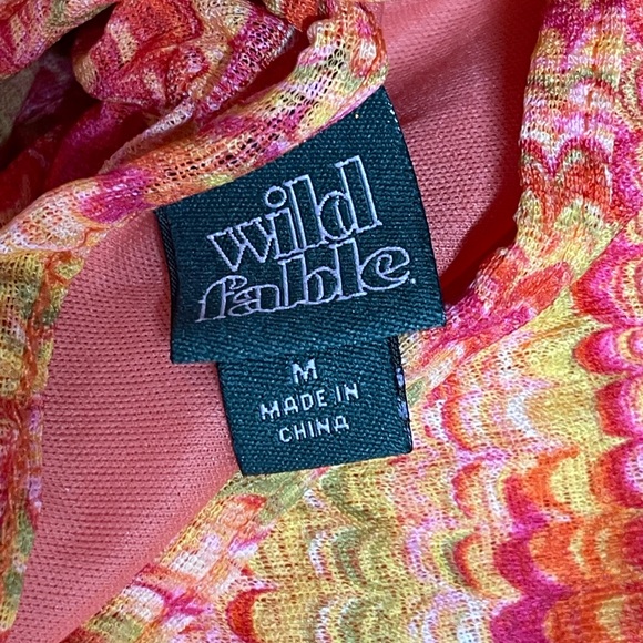 NWT Wild Fable summer mini dress. 29” shoulder to bottom. Adjustable straps. - Picture 6 of 8